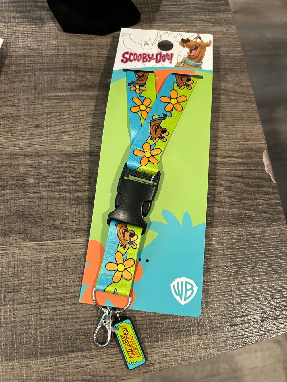 Scooby-Doo Kids Lanyard in Lime Green & Sky Blue with Charm